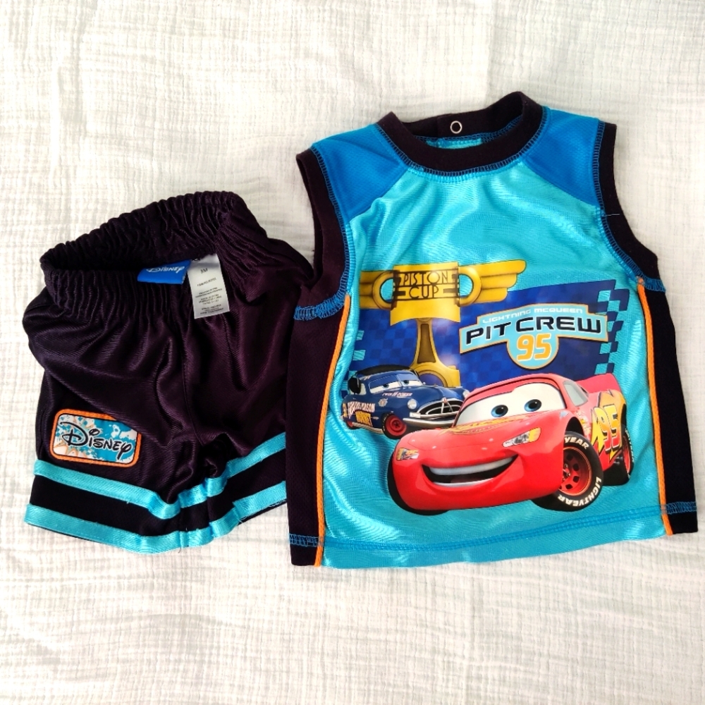 3 for $14 - 3 months Disney Cars tank and shorts